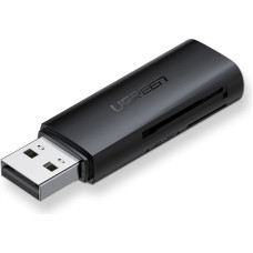 Ugreen SD TF atmiņas karšu lasītājs datoram USB 3.0 melns