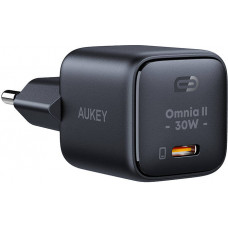 Wall Charger Aukey PA-B1L,USB-C, 30W (black)