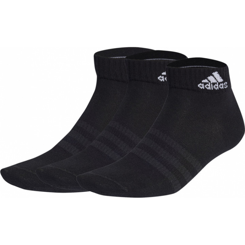 Adidas Plānas un vieglas potīšu zeķes 3PP IC1282 / melnas / 37-39