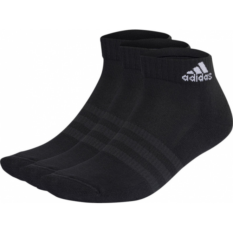 Adidas Polsterētas sporta apģērba potītes 3PP zeķes IC1277 / melnas / 37-39