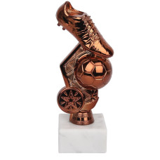 Tryumf Futbola statuete NT947/B / 17 cm / brūna