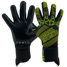 Football Masters FM Fenix Green Fluo Junior cimdi S932898 / melni / 5