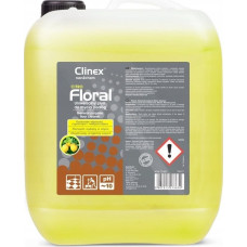 Clinex Grīdas tīrīšanas šķidrums bez svītrām, spīdums, Ziedu smarža - Citro 10L