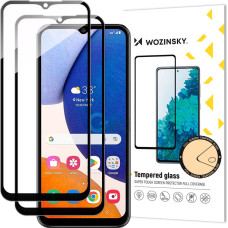 Wozinsky SET 2x 9H pilnekrāna rūdīts stikls Samsung Galaxy A14 5G/A14 ar melnu rāmi