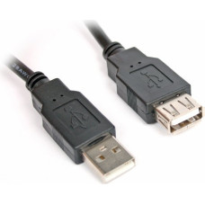 Omega AM-AF USB Vads Pagarinātājs 3m Melns