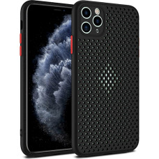 Fusion Breathe Case Silikona Aizsargapvalks Priekš Huawei P40 Lite Melns