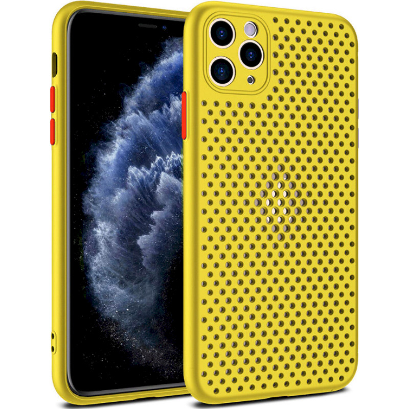 Fusion Breathe Case Silikona Aizsargapvalks Priekš Apple iPhone 7 | 8 | SE 2020 | 2022 Dzeltens