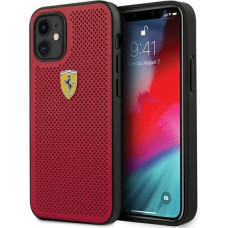 Ferrari FESPEHCP12SRE Off Track Izturīgs Silikona Aizsargapvalks Apple iPhone 12 Mini Sarkans