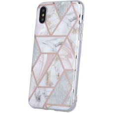 Fusion Geometric Marble silikona aizsargapvalks Apple iPhone 11 Pro rozā