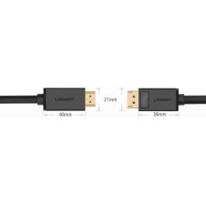 Ugreen Uni-directional DisplayPort to HDMI cable 4K 30 Hz 32 AWG 2 m (DP101 10202)