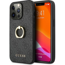 GUHCP13L4GMRGR Guess PU 4G Ring Case for iPhone 13 Pro Grey