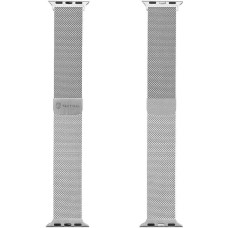 Tactical 338 Loop Magnetic Stainless Steel Band for Apple Watch 1|2|3|4|5|6|7|SE 38|40|41mm Silver