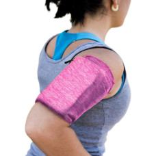 Elastic fabric armband armband for running fitness L pink