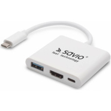 Adapteris Savio USB Type-C - HDMI