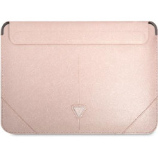 Original GUESS Laptop Sleeve Saffiano Triangle Logo GUCS16PSATLP 16 inches pink