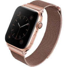 UNIQ Dante siksniņa Apple Watch Series 4|5|5|6|7|8|SE|SE2 38|40|41mm nerūsējošā tērauda rozā zelta