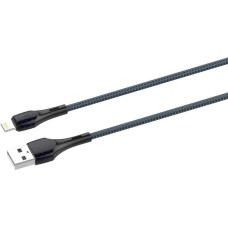 LDNIO LS521, 1m  USB - Lightning Cable (Grey-Blue)