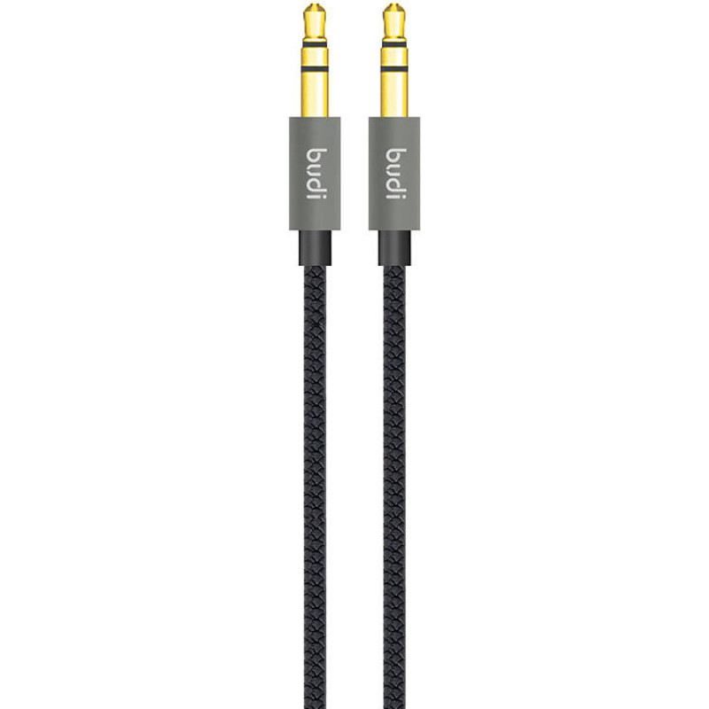 Budi AUX cable mini jack 3.5mm to mini jack 3.5mm Budi, 1.2m (black)