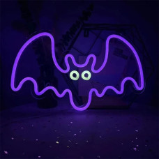 Forever Light Neon PLEXI LED FLYING BAT purple FPNE11 Forever Light