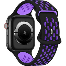 Beline pasek Apple Watch New Sport Silicone 38|40|41mm czarno-fioletowy  black|purple box