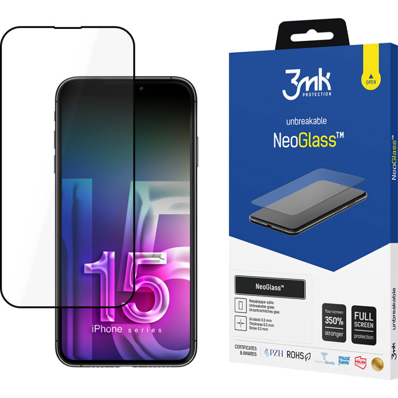 3Mk Protection Apple iPhone 15 - 3mk NeoGlass™ screen protector