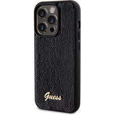Guess Sequin Script Logo Case for iPhone 14 Pro Black