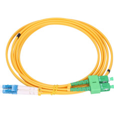 Extralink LC|UPC-SC|APC | Patchcord | Single Mode, Duplex, G652D, PVC, 3mm, 1m