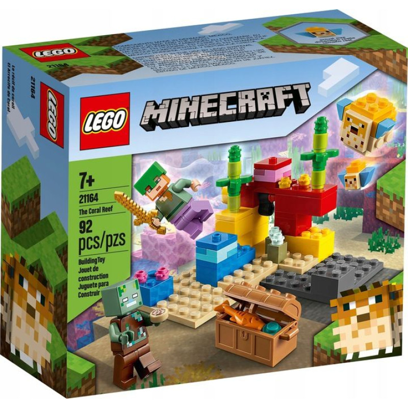 Lego Minecraft ķieģeļi 21164 Koraļļu rifs