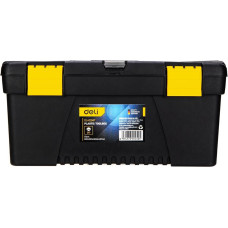 Plastic Tool Box Deli Tools EDL432417, 15'' (yellow)