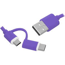 LTC PS USB - USB Type-C | Micro USB 2-in-1 kabelis.