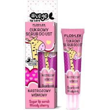Floslek Lip Care Vege Sugar Lip Scrub Mood Cherry 14g  lūpu skrubis