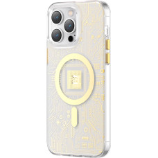 Kingxbar PQY Geek Series magnetic case for iPhone 14 MagSafe gold