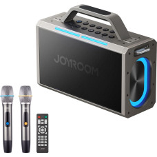 Joyroom Pies Series JR-MW03 Wireless Karaoke Speaker with 2 Microphones and Remote Control - Black