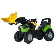 RollyToys rollyFarmtrac Premium Deutz-Fahr Agrotron pedāļu traktors ar kausu 3-8 gadi