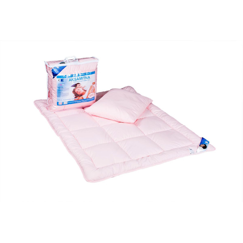 Sega bērniem 90x120 spilvens 40x60 Samta rozā 100% mikrošķiedra