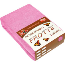 Frotē pieguļošs palags 120x200 rozā 020 biezs 200g/m2