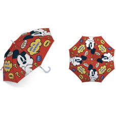 Lietussargs bērniem Mickey Mouse 5266 Mickey Mouse sarkans lietussargs zils rokturis
