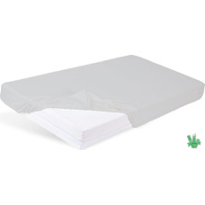 Bambusa palags 180x200 gaiši pelēks matračiem līdz 20 cm augstiem ar svaru 140 g/m2