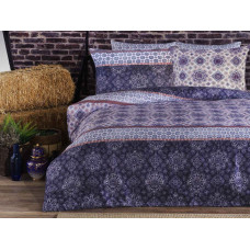 Satīna gultasveļa 200x220 Austrumu violetas rozetes Exclusive 3