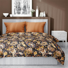 Satīna gultas veļa 160x200 Paisley red 4200 A Home Satin 08