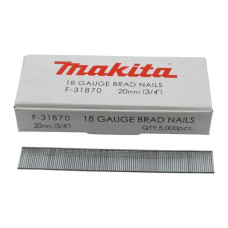 Makita-Akcesoria naglas/spraudes, 20mm garas, naglotājiem AF505, AF506, AF550H, DFN350, DBN500, 5000 gab. Makita [F-31870]