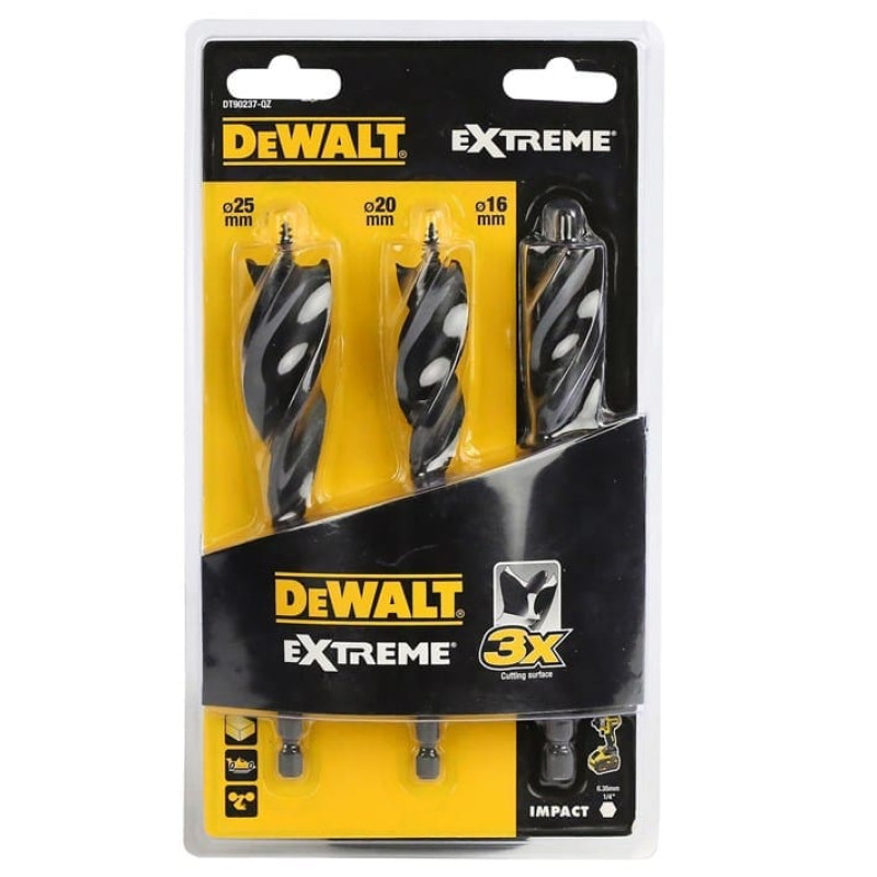 Dewalt-Akcesoria 3 koka urbju komplekts, DEWALT [DT90237-QZ]