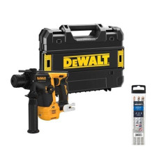 Dewalt-Maszyny SDS+ akumulatora urbjmašīna, 12V XR, DeWalt [DCH072NT-XJ] Li-Ion, TStak + 3 betona urbjmašīnu komplekts