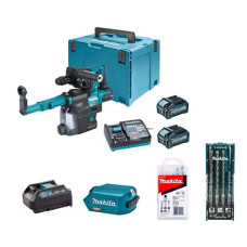 Makita-Maszyny komplekts ar SDS+ akumulatora urbjmašīnu, 40 V max [HR002GM204-KIT]