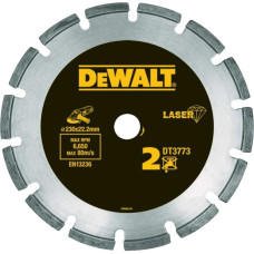Dewalt-Akcesoria Segmentēts dimanta disks ātrai ķieģeļu, keramikas griešanai, leņķa slīpmašīnām 230/2,4/7,5 mm, DeWalt [DT3773-XJ]