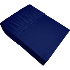 Džersija palags 120x200 tumši zils ar elastīgu Bielbaw
