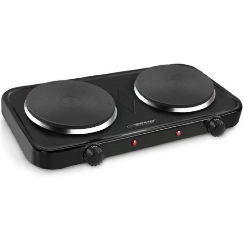 Esperanza EKH010K Electric cooker, top, 2 heating fields, black