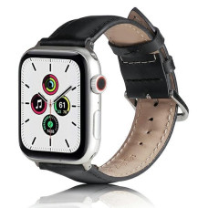 Beline pasek Apple Watch Leather 42|44|45|49mm czarny |black