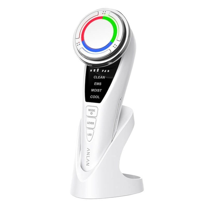 Ultrasonic facial massager with light therapy ANLAN 01-ADRY15-001