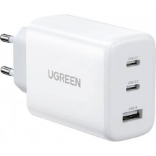 Ugreen charger CD275 wall charger  2x USB-C  1x USB  65W (white)